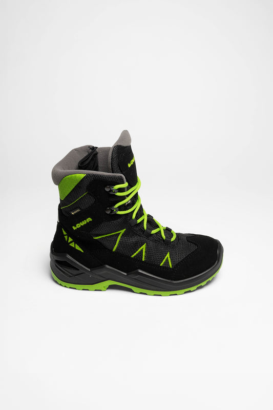 Seitenansicht Jonas GTX Mid Kinder (Schwarz/Limone)