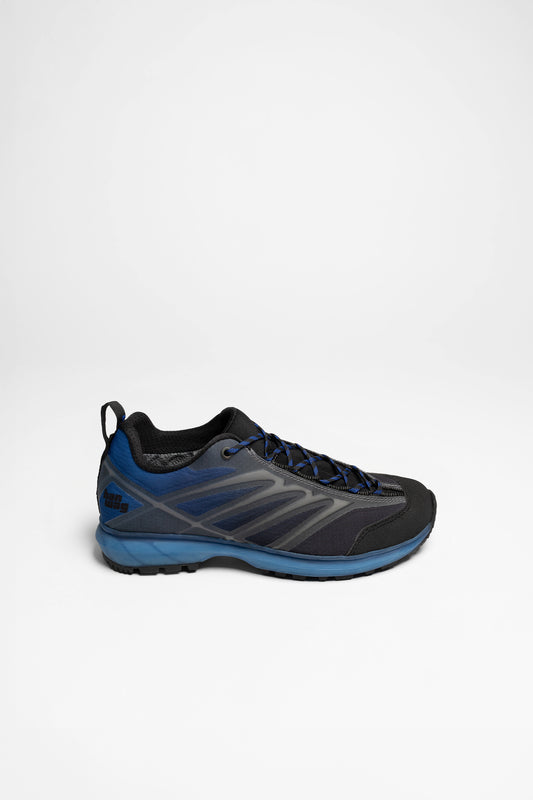 Seitenansicht Evorado Low GTX Herren (Asphalt/Blue)
