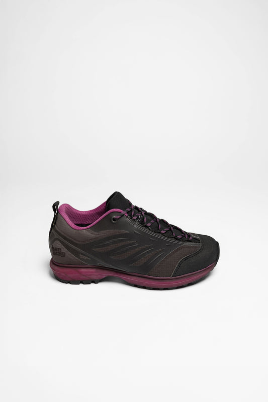 Seitenansicht Evorado Low Lady GTX Damen (Asphalt/Berry)