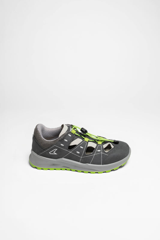 Seitenansicht Arioso Junior Kinder (Graphit/Limone)