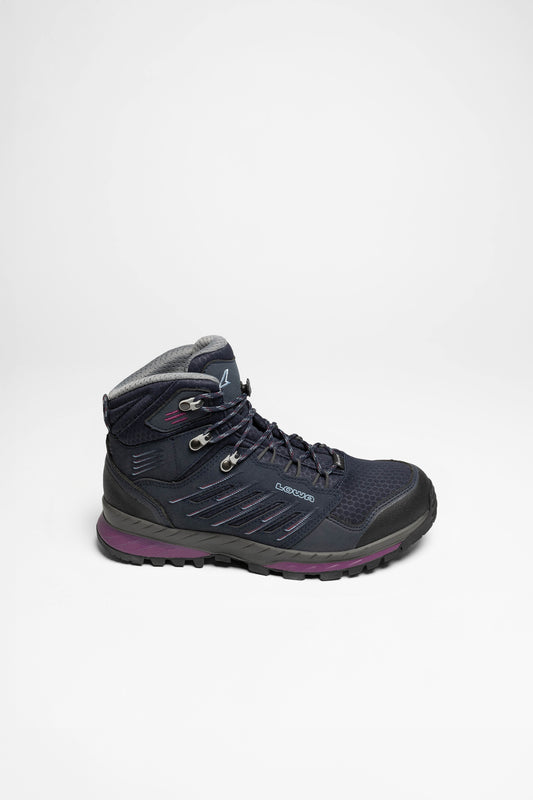 Seitenansicht Trek Evo GTX Mid Ws Damen (Navy/Beere)