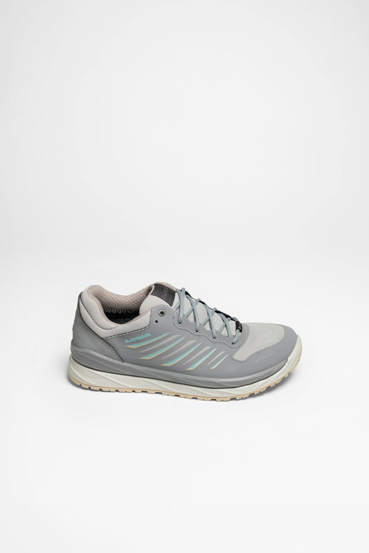 Seitenansicht Axos GTX Lo Ws Damen (Hellgrau/Aquamarine)