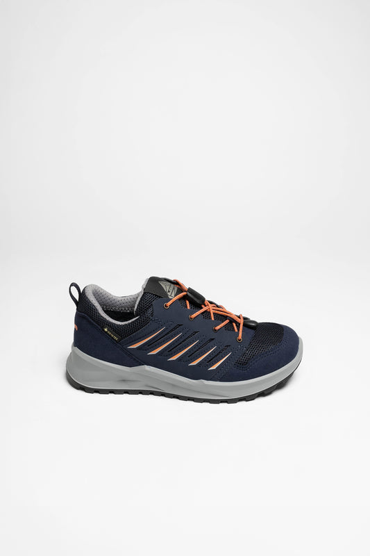 Seitenansicht Axos GTX Lo Junior Kinder (Navy/Lachs)