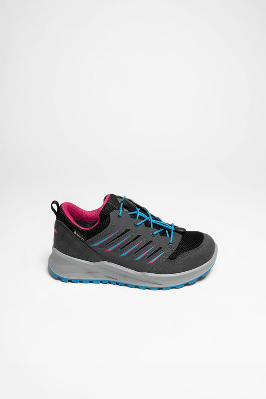 Seitenansicht Axos GTX Lo Junior Kinder (Graphit/Fuchsia)