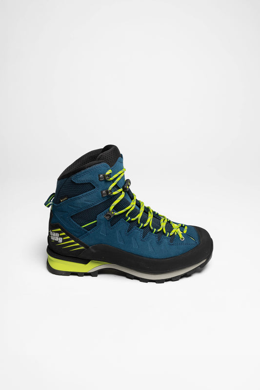 Seitenansicht Makra Pro GTX Herren (Seeblau/Sulphur)