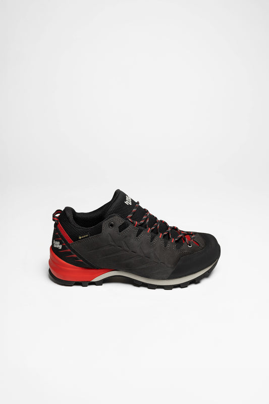 Seitenansicht Makra Pro Low GTX Herren (Asphalt/Red)