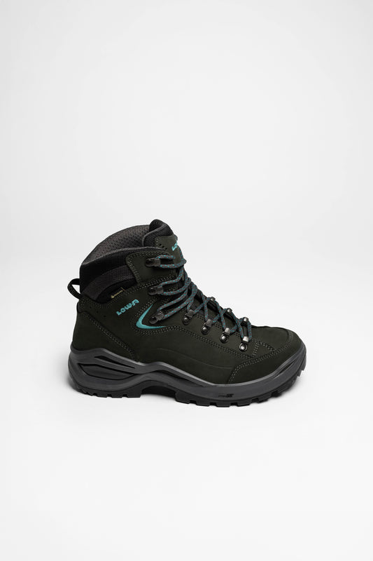 Seitenansicht Renegade EVO GTX Mid Ws Damen (Asphalt/Türkis)