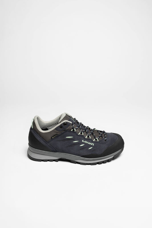 Seitenansicht Delago GTX Lo Ws Damen (Navy/Mintgrün)