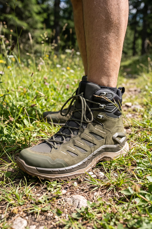 Seitenansicht Innovo Gtx Mid Herren (Oliv/Dunkelgrau)