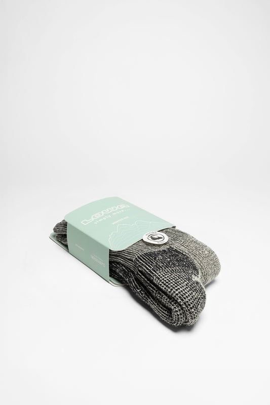 Seitenansicht WINTER ICE Unisex Wandersocken (Schwarz)