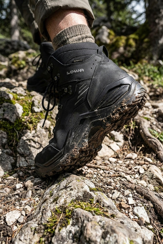Seitenansicht Renegade EVO GTX Mid Herren (Tiefschwarz)