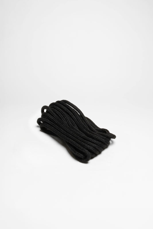 Schuhband dünn rund (Schwarz)