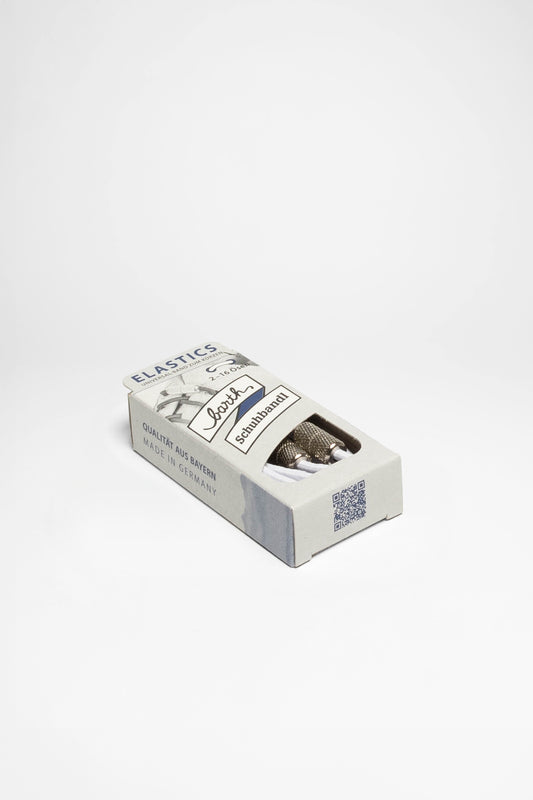 Seitenansicht Schnürsystem Elastics (Weiß)